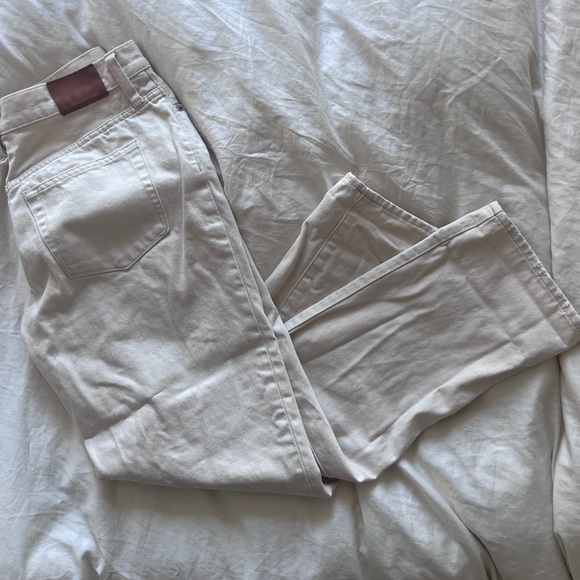 J Crew slick boyfriend Jean in ecru size 25 - Picture 3 of 3